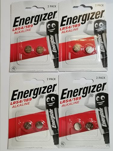 Energizer Original - Lot de 4 paquets de 2 piles bouton alcaline 189 AAA 1,5 V