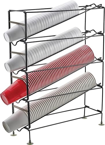 Winco 4-Tier Cup Dispensing Rack