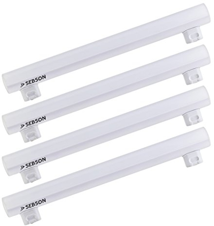 SEBSON LED Lampe S14S 30cm, 4w, ersetzt 35W Glühlampe, 400lm, warmweiß, LED Linienlampe 150°, 4er Pack