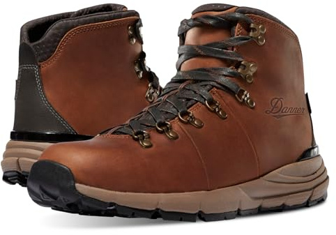 Danner Mountain 600 Leaf Gore-Tex Hiking Boots for Men - Ortholite Tripe Density Footbed - Waterproof Quick Dry Barrier - Vibram SPE Midsole - Full Grain Leather Upper - Rich Brown - 11 Wide