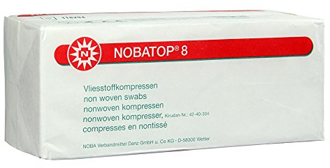 Nobatop 8 Kompressen 7,5x7,5 cm Unsteril