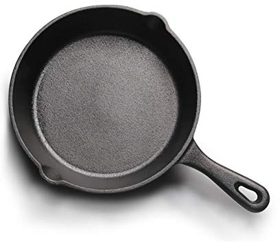 H&RB Cast Iron Non-Stick Skillet Frying Pan For Gas Induction Cooker Egg Pancake Pot Kitchen&Dining Tools Cookware,Black,14Cm