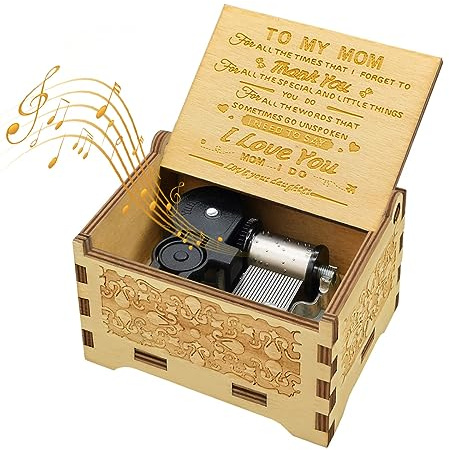 Sooharic Gifts for Mom from Daughter, Music Box for Mom Gifts from Daughter, Suitable for Birthday/Christmas/Mother's Day/Keepsake