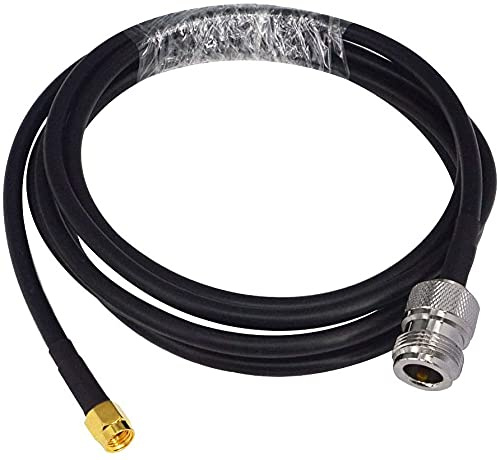 Boobrie Câble coaxial RG58 2M N femelle vers SMA mâle - Faible perte, extension 50ohm pour antenne radio 3G 4G 5G/LTE/ADS-B/WiFi/RF