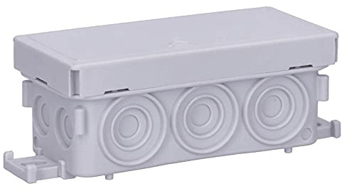 20 Stück Voxura Feuchtraum Aufputz-Verbindungsdose Abzweigdose Verteilerdose 89x42x37mm IP55 Abzweigkasten AP grau