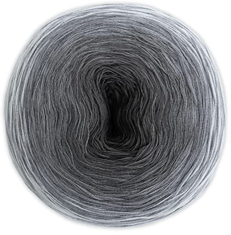 Farbverlaufsgarn Bobbel 4-fädig 1000m, Woolly Hugs Bobbel Cotton XXL color 608, zum Stricken oder Häkeln, 250g