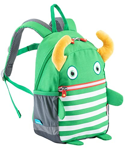 Skandika Sorgenfresser Kinderrucksack Pat | Kinder Rucksack ab 1-5 Jahre für Mädchen und Jungen, 8 L, Namensschild, reflektierende Elemente, Outdoor | Kindergartenrucksack, Vorschulrucksack