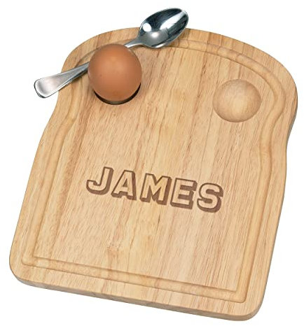 Personnalisé Fofolle Coquetier Board Emballage Contour Haut Tout Nom Petit Déjeuner en Bois Personnalisé Pâques