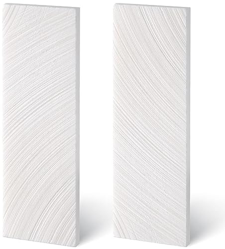 OIIKI Knife Handle Scales Spacer Sheets 2pcs, 3.7 x 0.98 x 0.16 Inches, Bovine Bone Knife Handle Liner Material for DIY Tools