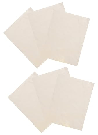 NUOBESTY 6 Pieces Pottery Smoothing Chamois Cloth Tool for Clay Modeling 15x20cm DIY Ceramic Arts Supplies for Pottery Artists and Sculptors