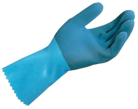 5PAIA GUANTI IN LATTICE JERSETTE 301 Col. Blu tg.10