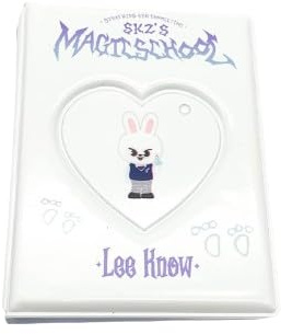 SKZOO - Soporte para tarjetas fotográficas SKZ's MAGIC SCHOOL con llavero, álbum de fotos con 16 páginas interiores, soporte para postales, fundas para libros (Lee Know)