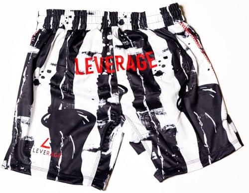 Leverage Mens MMA BJJ Shorts - NoGi Jiujitsu, Kickboxing, Surfing, Summer, Gym, Workout - Mens Gift (UK, Numeric, 34, 36, Regular, Regular, Bloob)