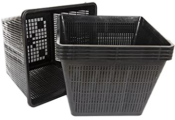 Lincolnshire Pond Plants Ltd Pond Planting Aquatic Basket Packs - 10 Litre - 28cm Square x 6