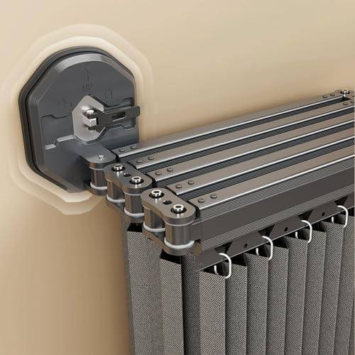Faltbarer Duschvorhang Anti Schimmel mit Duschvorhangstange L/U Form und Saugnapf, Duschvorhang Leinen Textil Ohne Bohren, Wasserdicht/Waschbar für Eckdusche, Shower Curtains(Dark gray,172 cm+25 cm)