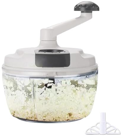 Tritatutto manuale – Processore di verdure manuale rapido e multifunzionale | Tritatutto manuale, tritacarne a manovella con manico pieghevole, per verdure, carni e frutta