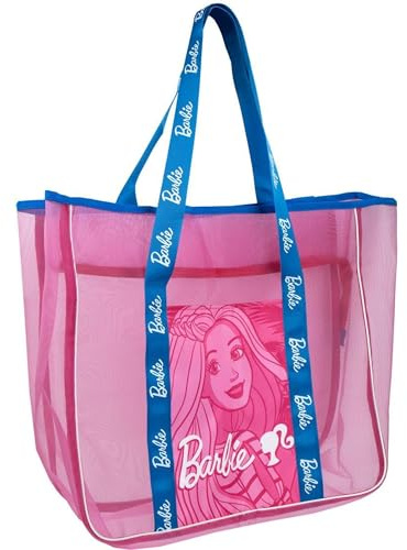 CERDÁ LIFE'S LITTLE MOMENTS Design moderno capiente e resistente, Estate e vacanze con la tua borsa da spiaggia, Borsa Spiaggia Unisex-Bambini e Ragazzi, Barbie Premium, M