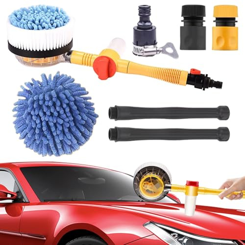Brosse Souple de Lavage de Voiture | Brosse de Nettoyage et Entretien pour Automobile - Chiffon Rotative Télescopique sans Rayures pour Poussière Lavage De Saleté Automobile Camion Véhicule