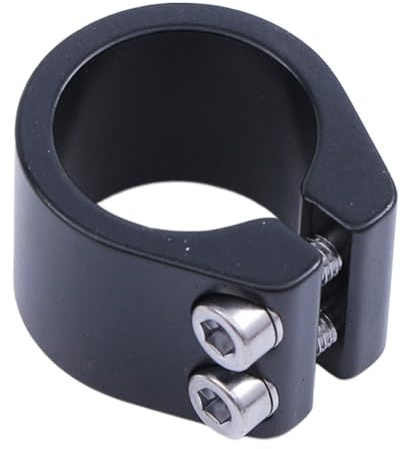 YATINGZHANG Sattelklemme Fahrrad Sattelstützenklemme Doppelschichtklemme Doppelte Sattelstützenklemmen 31,8 mm Durchmesser Fahrradsattelstützenklemmen Fahrradteile Sattelklemme(Noir)
