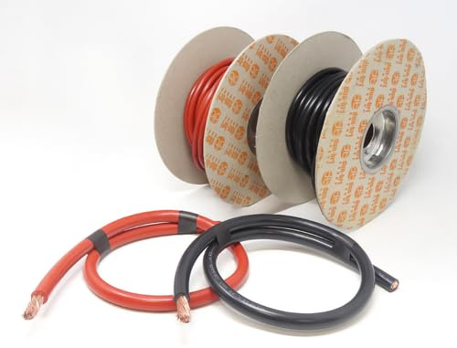 DBG Hi-Flex PVC Battery Cable | 35mm² Pure Copper Core | 2 AWG | Flexible Power Wire | Rated 240A | High-Strand Count for Maximum Flexibility | Red & Black Options (Red, 2 Metre)