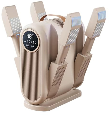 Sèche-bottes - Sèche-chaussures pour baskets | Radiateurs pliables sûrs avec minuterie intelligente | Chauffe-bottes et sèche-linge pour le nettoyage des gants de chaussures de ski à domicile et en vo