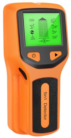 MAGICLULU Détecteur Mural avec Écran LCD, Scanner Portable pour Détection Rapide de Bois, Métaux et Fils Cachés Murs, Planchers et Cloisons, Outil Léger sans Batterie pour Rénovation
