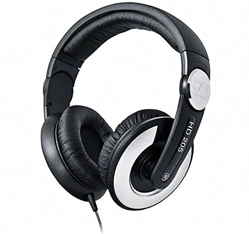 Sennheiser HD 205-II Studio Grade DJ Headphones (Black/Grey)