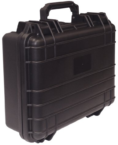 Blanko Gerätekoffer, Staub- und Wasserdicht, schlagfester Kamerakoffer, Universal-Koffer mit Schaumstoff 330 x 280 x 120 mm