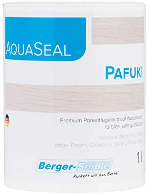 Berger-Seidle Aqua-Seal Pafuki, wasserbasierte Fugenkittlösung zur Selbstherstellung von Holzkitt bzw. Fugenkitt (1 Liter)