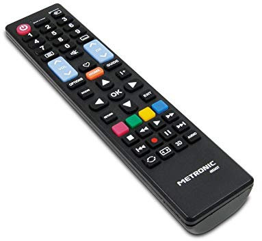 Metronic 495343 Telecomando Sostitutivo Universale per Control tutti TV Compatibile Marca Sony con Tasti Netflix/Prime-Video, Smart Televisore - Nero