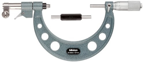 Mitutoyo 107-204 Bügelmessschraube in Sonderausführungen, 75-100 mm
