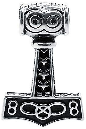 SoulCats Thorshammer Anhänger Königskette Edelstahl Mjölnir Mjöllnir Thors Hammer Thor