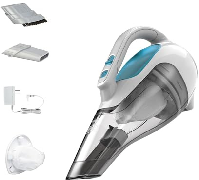 BLACK+DECKER dustbuster Cordless Handheld Vacuum, Portable Vacuum for Car and Home Rechargeable, Powerful Suction, Wide Mouth (HHVI315JO42)