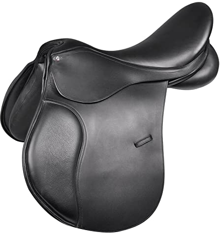 WALDHAUSEN Vielseitigkeitssattel Comfort, Leder, Pony, 15,5''/39 cm, schwarz