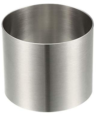 sourcing map Cake Ring 60mm Diameter Stainless Steel Cake Mousse Cake Baking Ring