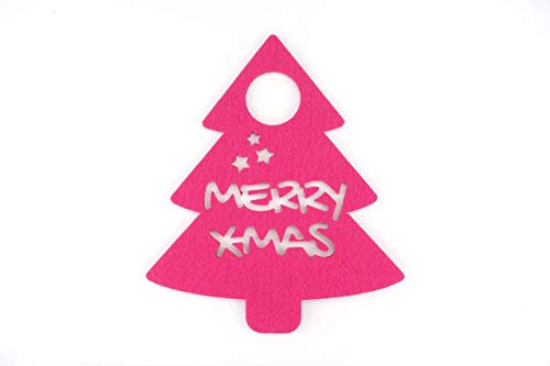 Weihnachtsbaum Merry Christmas Pink | Türanhänger aus Filz | Höhe ca. 22 cm