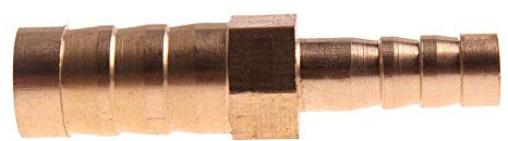 Luiho-Brass 2-Wege-Rohr Messing Reduzierung Gerade Schlauchkupplung, Reducer Kupfer Joiner Splicer, Koppler Adapter for Brennstoff Gas Wasser, stark und robust (Color : 4mm 6mm Barb)