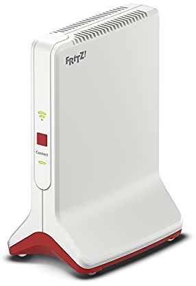 FRITZ!Repeater 6000 (WiFi 6 Repeater mit drei Funkeinheiten: 5 GHz (2 x bis zu 2.400 MBit/s), 2,4 GHz (bis zu 1.200 MBit/s), 2,5-Gigabit-LAN, deutschsprachige Version)