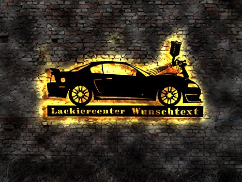 Leuchtschild Schild Lackierer Auto Autolackierer Lackiererei Buch Lackierpistole Werbung Leuchtschild Bardeko BarSchild Werbung no Neon sign Deko Poster Bild Plakat LED Wandbild