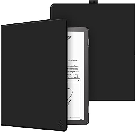 Fintie Hülle für Kindle Scribe 10,2 Zoll 2024/2022 - Ultradünne Leichte Schutzhülle mit Auto Schlaf/Wach Funktion, Schwarz