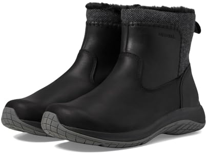 Merrell Women's Encore Ice 5 Mid Zip Boot, Black, 8.0