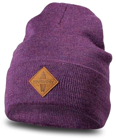Soulbuddy Beanie für Kinder, stylische Strickmütze für Kleinkinder, 3 Größen verfügbar (S, M & L), warme Wintermütze für Jungen und Mädchen