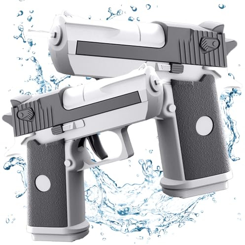 2 Stück Wasserpistolen für Kinder,Mini Wasserpistolen,Wasserpistole mit großer Reichweite,Premium Wasserpistolen Set,für Sport,Pools,Strände und Wasserschlachten im Freien