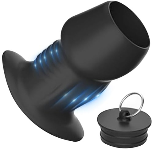 Plug anal creux sex toys, Silicone plug anal vaginal pour Jeux anaux, prostate homme dildo sextoys plug, dilatateur anal pour Femmes Hommes (L)