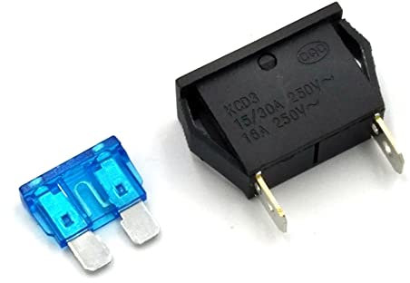 Sicherung 2 Stück/5 Stück 15/30 A 250 V 16 A KCD3 2-Pin Medium Kfz-Sicherungshalter Lötplatine Versicherungssitz Ersatzsicherung (Color : One Size)