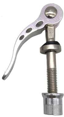 NORAZE 1 STÜCKE Schnellspanner Schraube Bolzen M8 50/55/60/65/75mm Bike Sattelstütze Klemmbolzen Hebel Spieß Radfahren Fahrradteile Werkzeug(M8x75mm Silver Color)