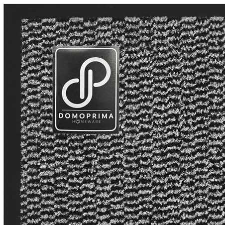 DOMOPRIMA Schmutzfangmatte 90 x 150 cm grau meliert in Gewerbequalität geruchsneutral Fußmatte für Innen Außen rutschfest wetterfest Eingangsbereich Außenbereich Fussmatte Sauberlaufmatte waschbar