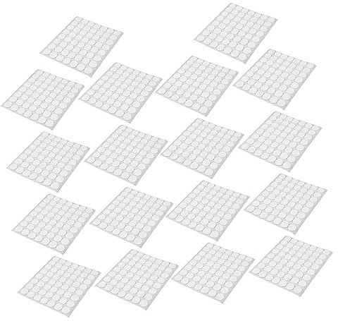 HOODANCOS 36feuilles Autocollants Ronds Double-face De Gommettes Adhésives Pour Adhésif Transparent à Colle Pour Cartes Et Projets Créatifs