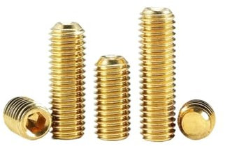 Aqxyju 2~30 Stück Messing innensechskant Cup Point Stellschrauben M3 M4 M5 M6 M8 M10 Kupfer Sechskant Innensechskant Madenschrauben Bolzen(6mm,M5-10Pcs)