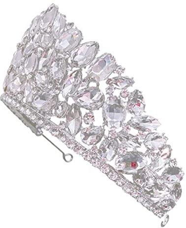 HAODUOO Krone Braut Kopfschmuck Party Stirnband Braut Hochzeit Braut Mädchen Strass for Mädchen Braut Stirnband Braut Stirnband Braut Stirnband Kronen